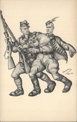 Soldiers WWII Polish Relief Fund World War II Arthur Szyk Postcard Postcard Postcard