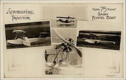 Aeromarine Tractor Aviation Flying Boat Advert Aircraft Postcard Postcard Postcard