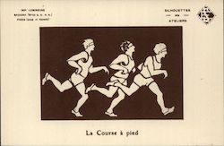 Running Glow-in-the-Dark French Postcard Postcard Postcard