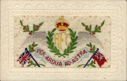 Royal Flying Corps Embroidered Silk Postcard