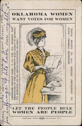 Suffragist Oklahoma Women Postcard