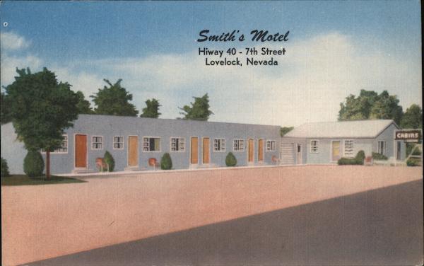 Smiths Motel Lovelock Nevada Postcard 8634