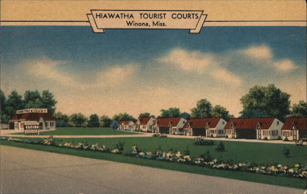 tourist courts postcards