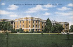 McDonald Hall for Girls, Abilene Christian College Postcard