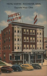 Hotel Martin, Opposite Mayo Clinic Postcard