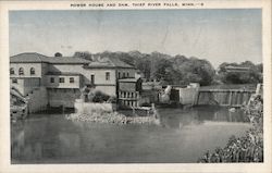 Power House and Dam Postcard