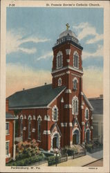 St. Francis Xavier's Catholic Church Parkersburg, WV Postcard Postcard Postcard