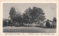 The Pines Cottages, Hot Springs, Ark. Arkansas Postcard Postcard Postcard