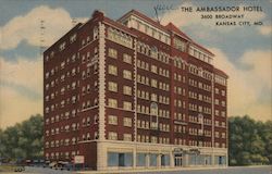 The Ambassador Hotel Kansas City, MO Postcard Postcard Postcard