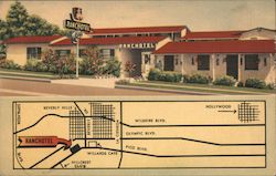 Ranchotel Motor Hotel Postcard