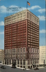 Hotel Continental Kansas City, MO Postcard Postcard Postcard