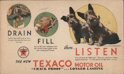 The New Texaco Motor Oil Postcard