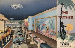 The Tropics Cocktail Lounge, Hotel Phillips Postcard