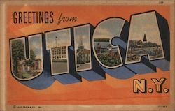 Greetings from Utica, N.Y. Postcard