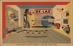 Ex-Lax Exhibit, Hall of Pharmacy, New York World's Fair 1939 NY World's Fair Postcard Postcard Postcard