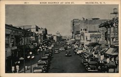 Kings Highway at 16th Street Postcard