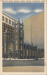 The Old Stone Church, Public Square Cleveland, OH Postcard Postcard Postcard