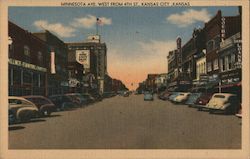 Minnesota Avenue West from 4th Street Kansas City, KS Postcard Postcard Postcard