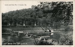 Lock and Dam No. 3 Louisa, KY Postcard Postcard Postcard