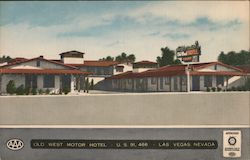 Old West Motor Hotel Postcard