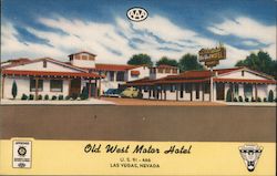 Old West Motor Hotel Las Vegas, NV Postcard Postcard Postcard