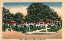 Moody's Court, On The Beach, Gulfport, Miss. Postcard