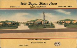 Will Rogers Motor Court Tulsa, OK Postcard Postcard Postcard