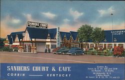 Sanders Court & Cafe Corbin, KY Postcard Postcard Postcard