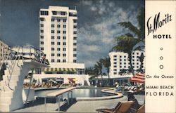 St. Mortiz Hotel On the Ocean Miami Beach, FL Postcard Postcard Postcard