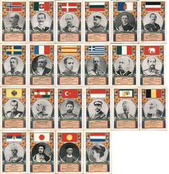 Lot of 22: F. H. Alt Rulers of the World, Leaders, Royalty Postcard