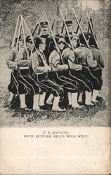 U. S. Zouaves with Buffalo Bill's WIld West. Postcard