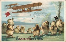 Easter Greeting With Chicks Postcard Postcard Postcard