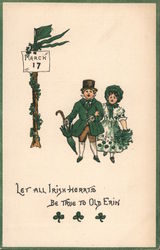 Let All Irish Hearts Be True to Old Erin Postcard