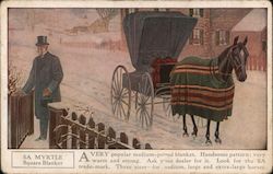 5A Horse Blankets. Ad for 5A Myrtle Square blanket. Postcard