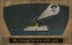 My Thoughts Are With You Postcard