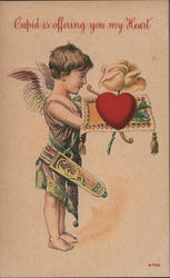 Cupid is Offering You My Heart Postcard