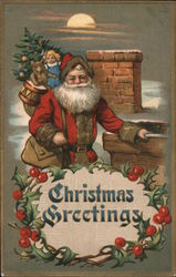 Christmas Greetings Postcard