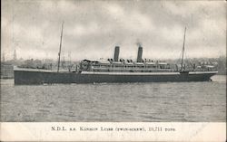 N.D.L. S.S. Konigin Luise (Twin-screw) 10711 Tons Postcard