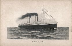 R.M.S. Oceanic Steamers Postcard Postcard Postcard