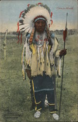 Corn-in-Mouth. Ad for "Hiawatha Produced In Life" Native Americana Postcard Postcard Postcard