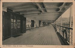 S.S. Roma's Class de Luxe Promenade Postcard