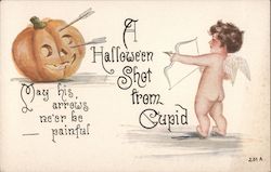 A Halloween Shot From Cupid: May His Arrows Ne're Be Painful Postcard Postcard Postcard