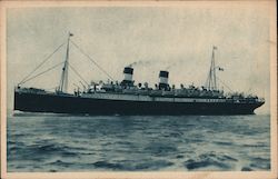 Navigazione Generale Italiana S/S Roma Steamers Postcard Postcard Postcard