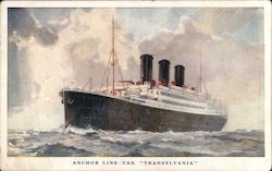 Anchor Line, T. S. S. Transylvania Postcard