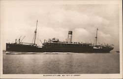 Ellerman City Line S.S. "City of London" Postcard