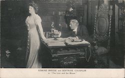 Edmund Breese and Gertrude Coughlin in "The Lion And The Mouse" Movie and Television Advertising Postcard Postcard Postcard