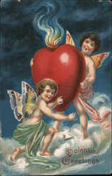 Valentine Greetings Postcard