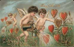 To My Valentine Cupid Postcard Postcard Postcard