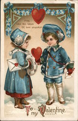 Pray, Take This Token of Love Unspoken To My Valentine Postcard