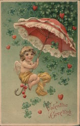 Valentine Greeting Cupid Postcard Postcard Postcard